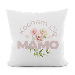 KOCHAM CIĘ MAMO Poszewka dekoracyjna VELVET, 40x40cm, kolor 001 różowy P00076/POP/001/040040/1