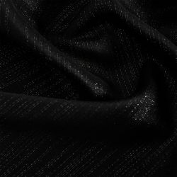 Tkanina dekoracyjna kolor czarny z lurexem wodoodporna 004768/000/007/305000/1