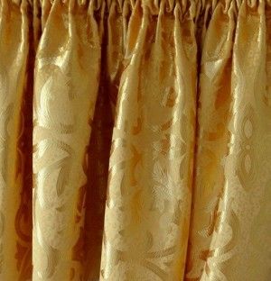 Złota tkanina zasłonowa 150 cm