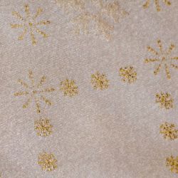Bieżnik świąteczny ze złotymi śnieżkami 60x120