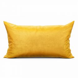 VELVI Poszewka dekoracyjna, 30x50cm, kolor 009 żółty - szyta w Polsce VELVI0/POP/S09/030050/1