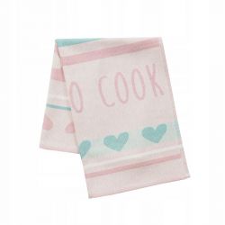 Ścierka kuchenna COOK różowo-miętowa 004
