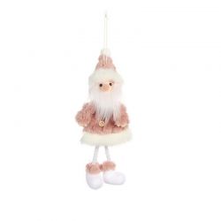 Mikołaj ŚWIĄTECZNY na choinkę BOŻE NARODZENIE wiszący 18 cm Z PLUSZU